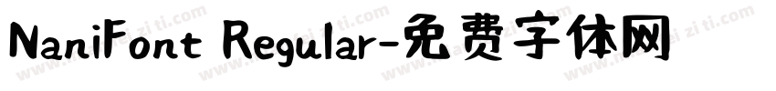 NaniFont Regular字体转换
